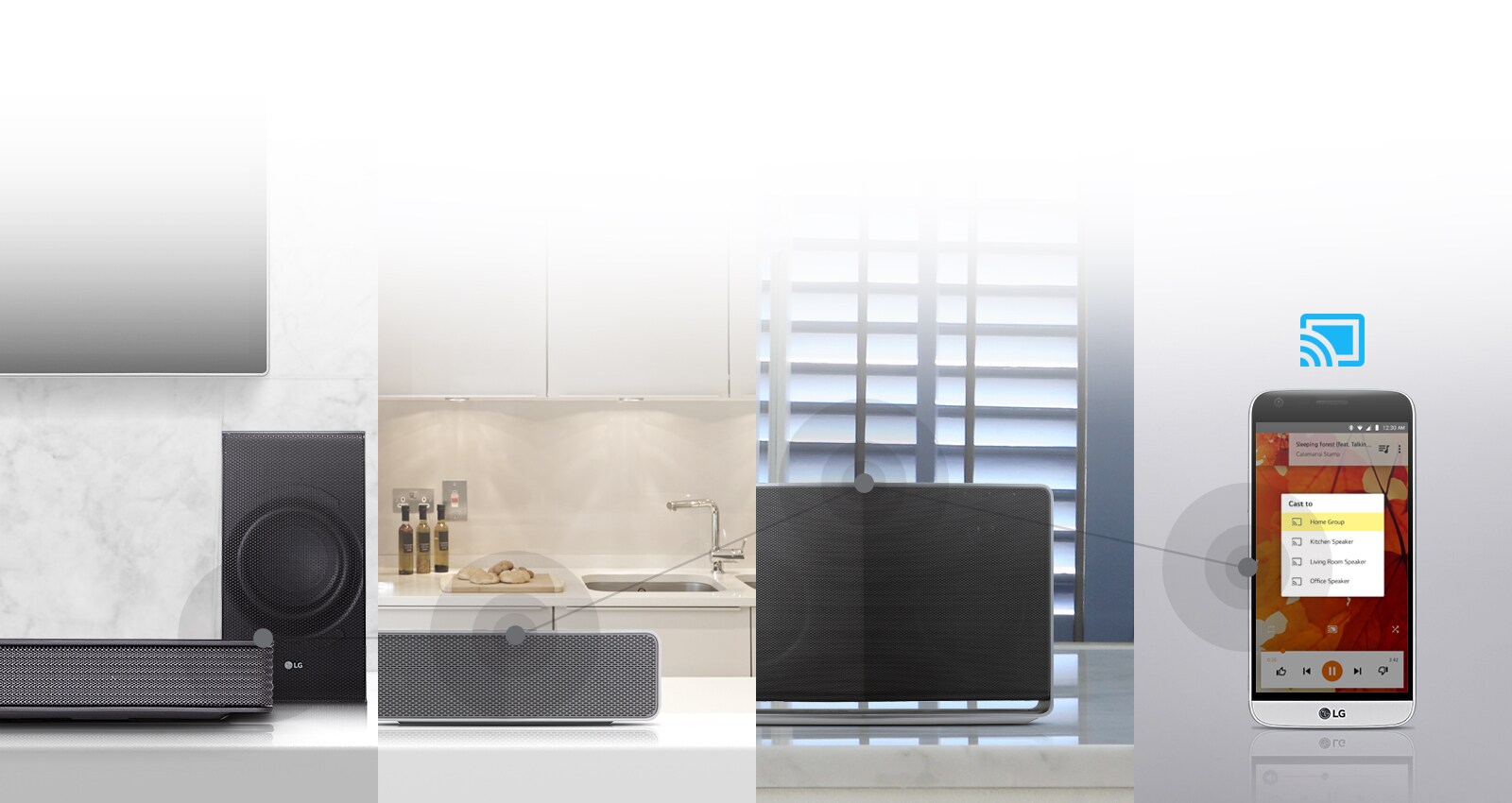 Chromecast Audio toob muusika kogu majja<br>1